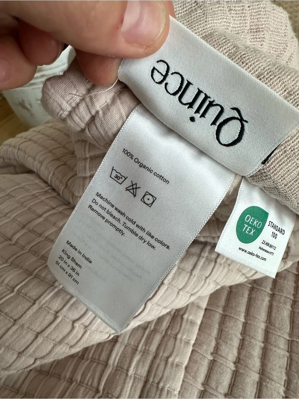 NWOT Quince Cotton Ribbed Coverlet Set